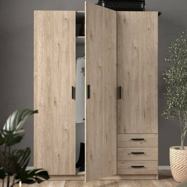 Guardaroba in legno rovere 147x200h cm - Simeon