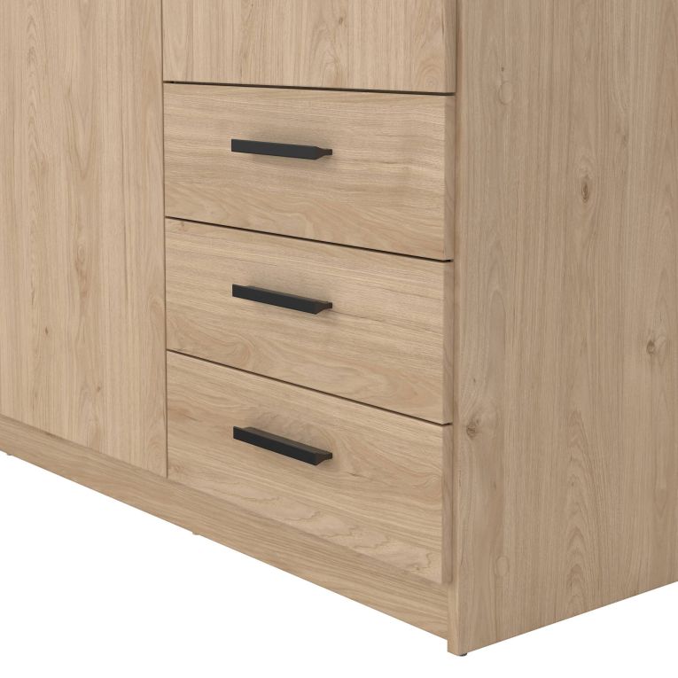 Guardaroba in legno rovere 147x200h cm - Simeon