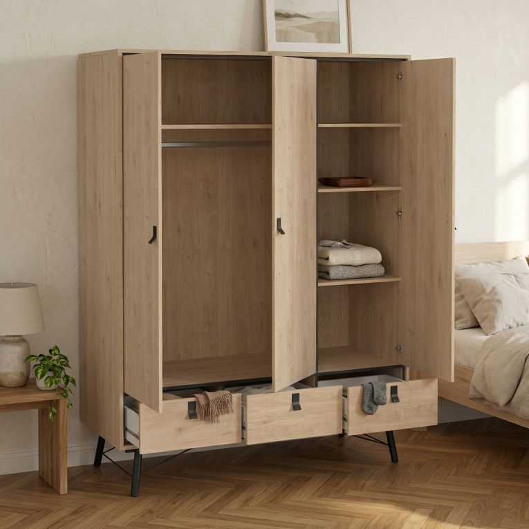 Guardaroba in legno rovere 150x200h cm - Virgil