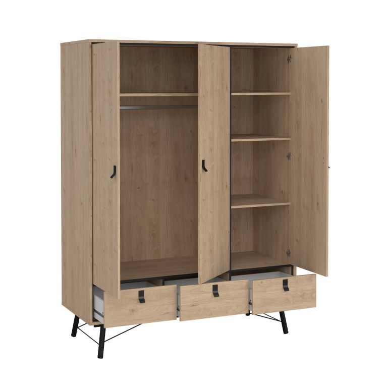 Guardaroba in legno rovere 150x200h cm - Virgil