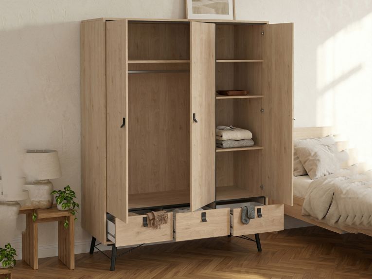 Guardaroba in legno rovere 150x200h cm - Virgil