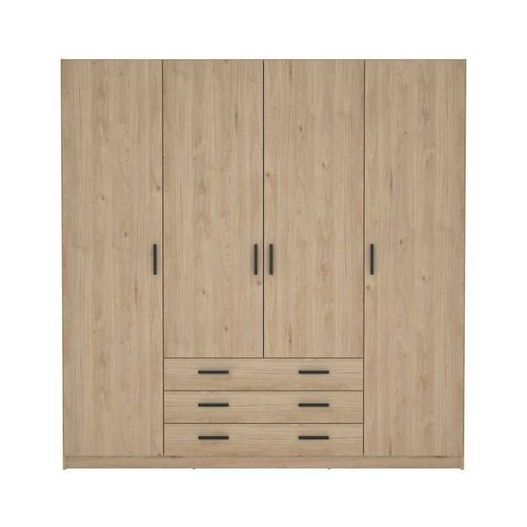 Guardaroba in legno rovere 195x200h cm - Epipola