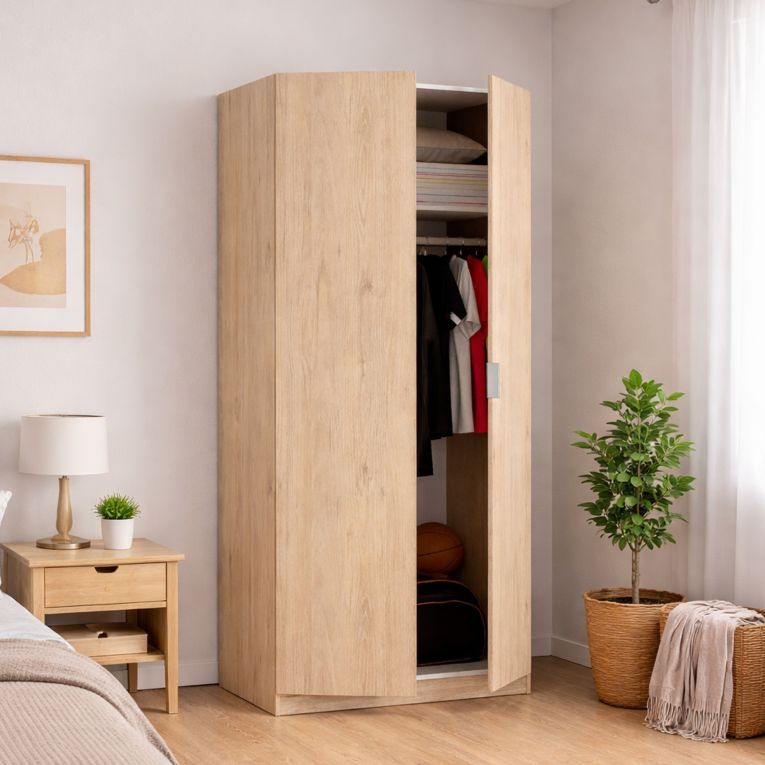 Guardaroba in legno rovere 81x184h cm - Artu