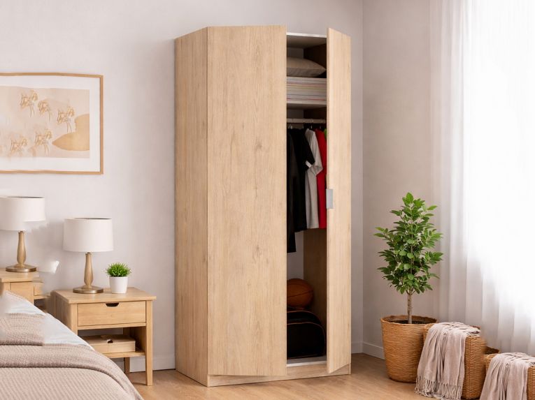 Guardaroba in legno rovere 81x184h cm - Artu
