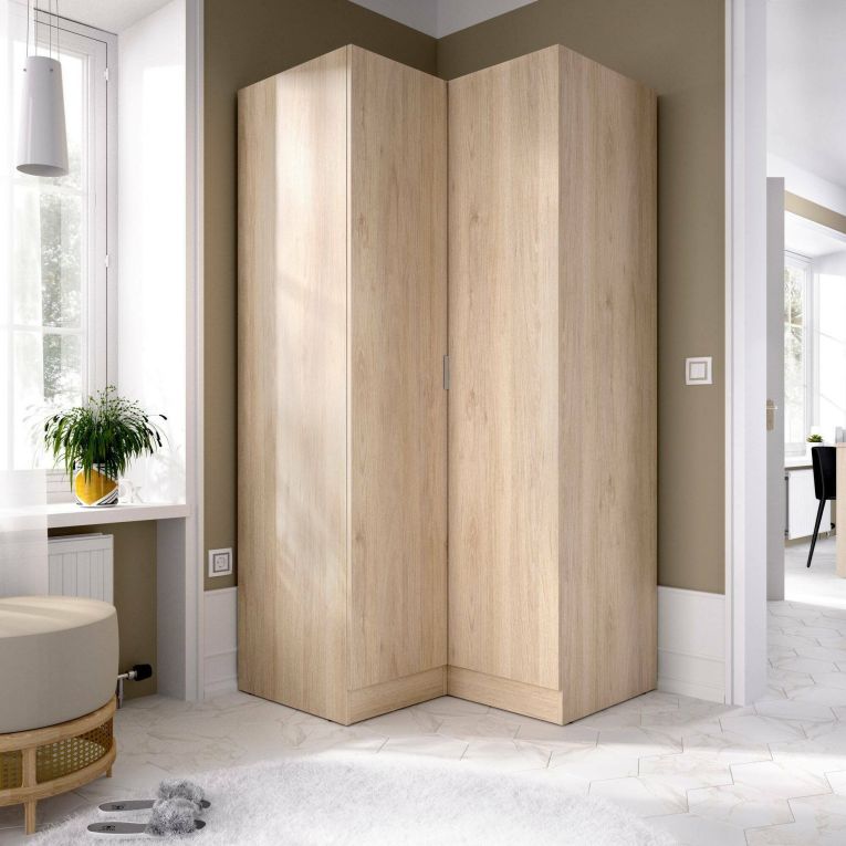 Guardaroba in legno rovere 90x184h cm - Aser