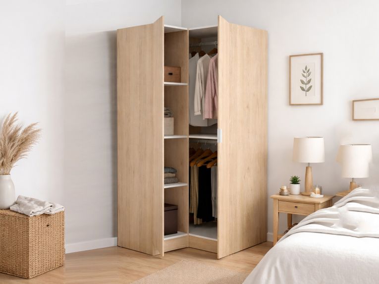 Guardaroba in legno rovere 90x184h cm - Aser