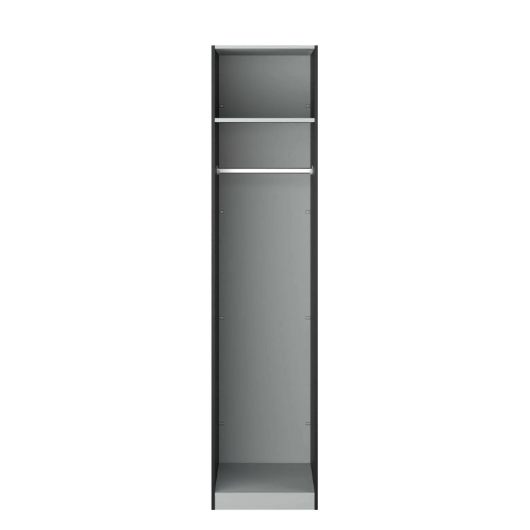 Guardaroba piccolo 1 ripiano nero 58x218h cm - Kaihime