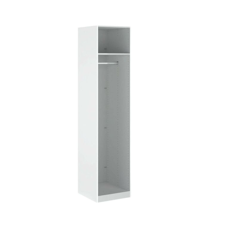 Guardaroba piccolo salvaspazio bianco 58x218h cm - Kaihime