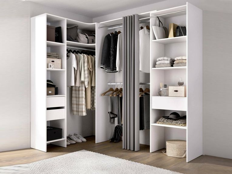 Guardaroba reversibile bianco 214x205h cm - Pali