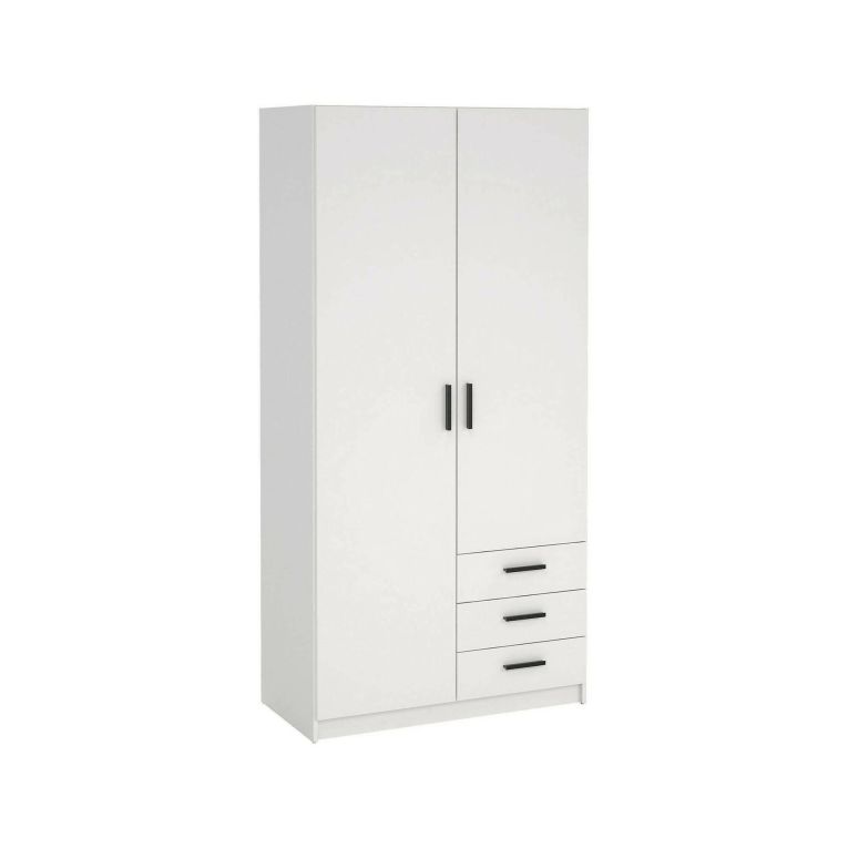 Guardaroba salvaspazio bianco 98x200h cm - Sultani