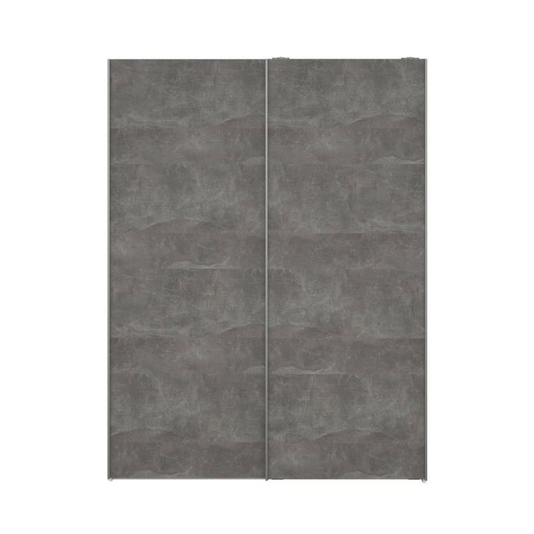 Guardaroba salvaspazio bianco e grigio 150x200h cm - Maurice