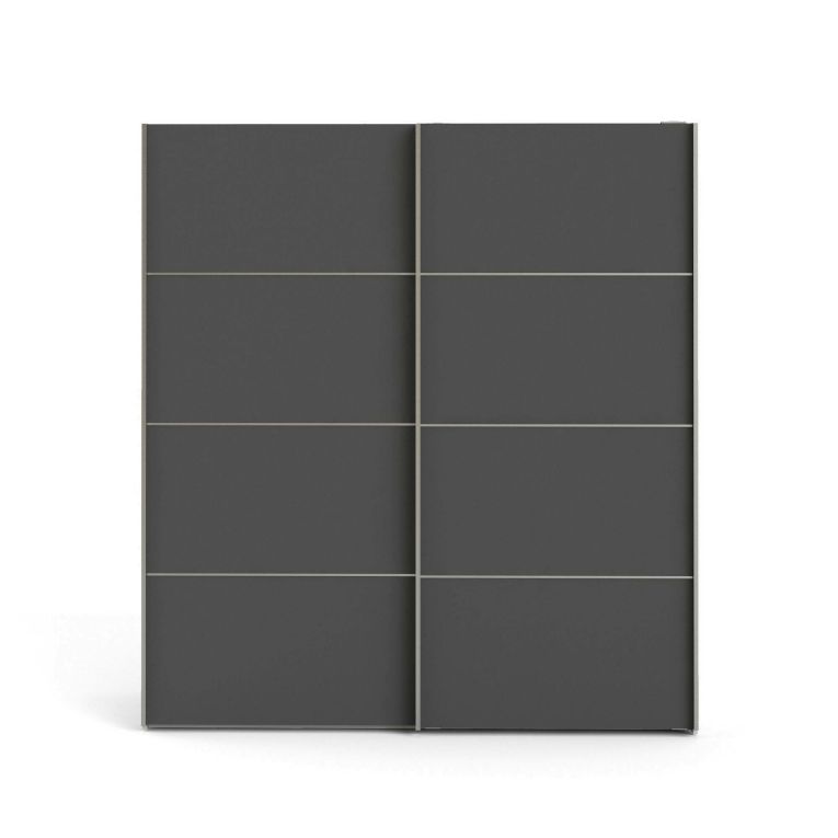 Guardaroba salvaspazio bianco e grigio 182x201h cm - Attilio
