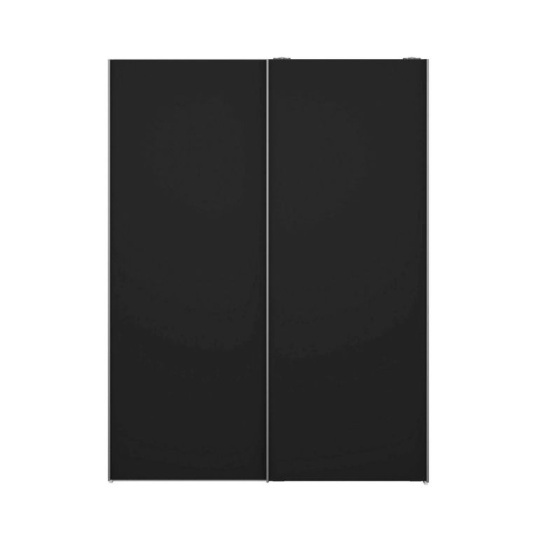 Guardaroba salvaspazio bianco e nero 150x200h cm - Maurice