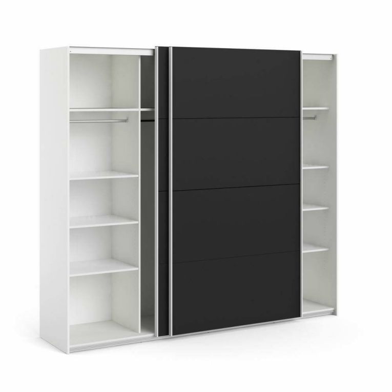 Guardaroba salvaspazio bianco e nero 242x220h cm - Kauri