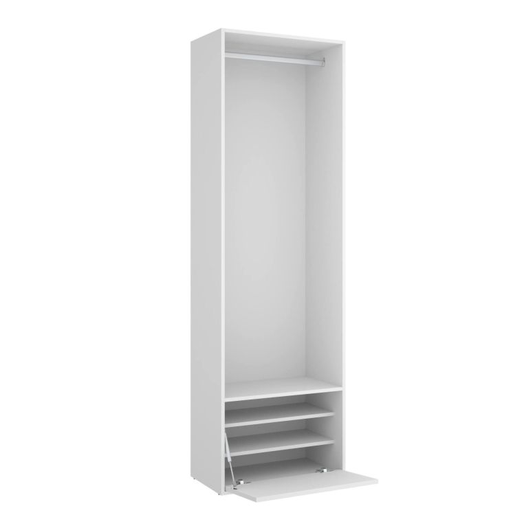 Guardaroba salvaspazio bianco e rovere 60x205h cm - Islamabad