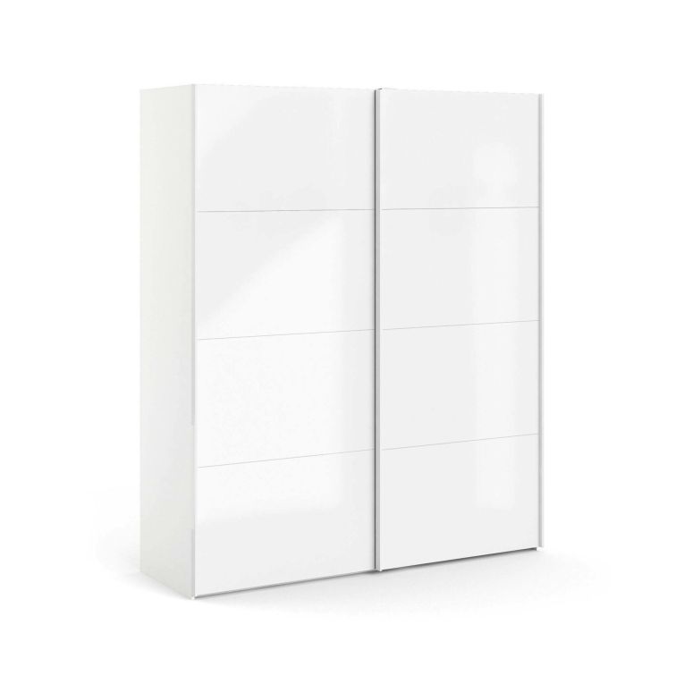 Guardaroba salvaspazio bianco lucido 182x220h cm - Portlouis