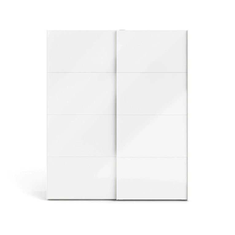 Guardaroba salvaspazio bianco lucido 182x220h cm - Portlouis