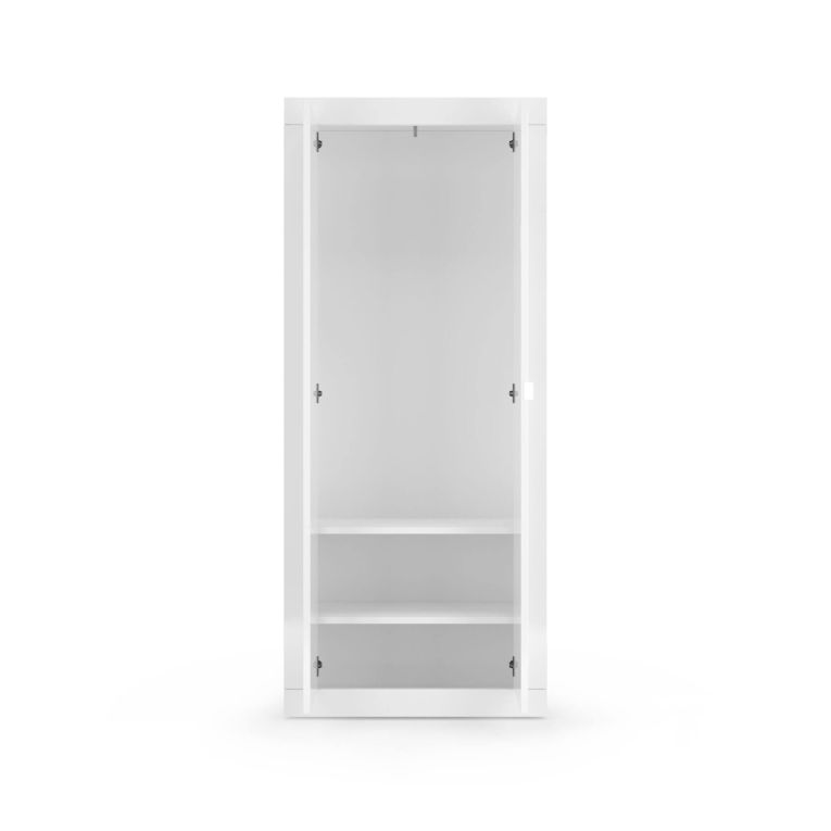 Guardaroba salvaspazio bianco lucido 78x185h cm - Contea