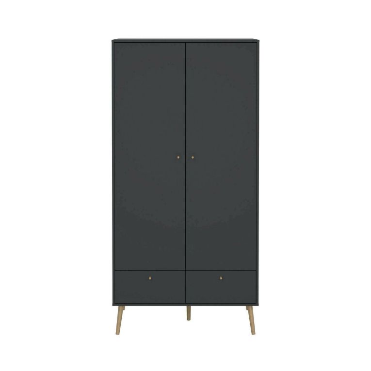 Guardaroba salvaspazio grigio 98x200h cm - Kahina