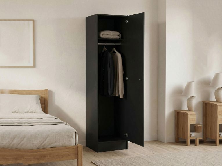 Guardaroba salvaspazio grigio 98x200h cm - Kahina