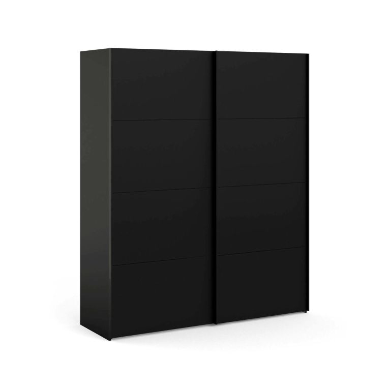 Guardaroba salvaspazio nero 182x220h cm - Portlouis