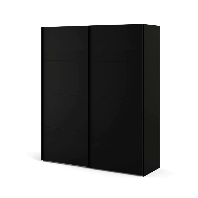 Guardaroba salvaspazio nero 182x220h cm - Portlouis