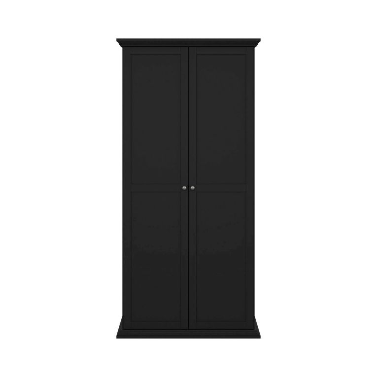 Guardaroba salvaspazio nero 95x200h cm - Darby