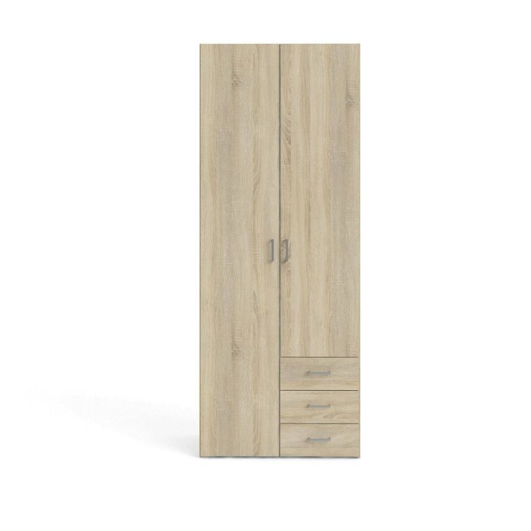 Guardaroba salvaspazio quercia 77x200h cm - Apollina