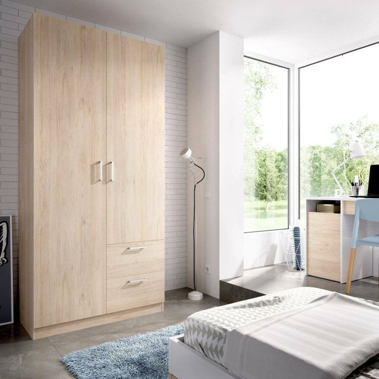 Guardaroba salvaspazio rovere 100x215h cm - Amp