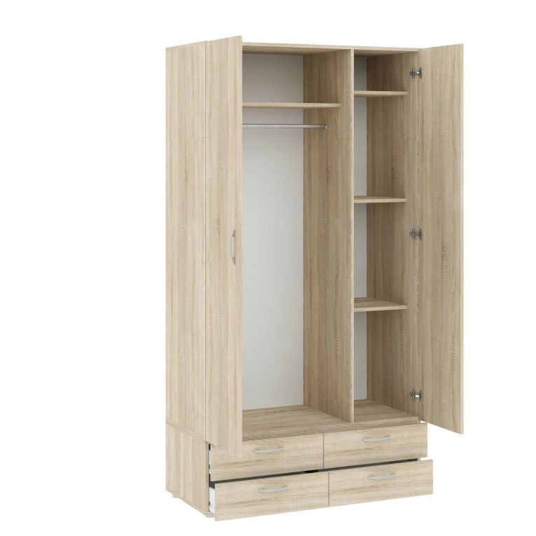 Guardaroba salvaspazio rovere 110x214h cm - Randazzo