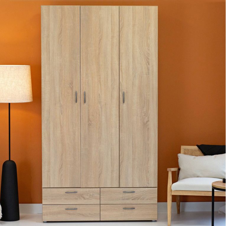Guardaroba salvaspazio rovere 110x214h cm - Randazzo