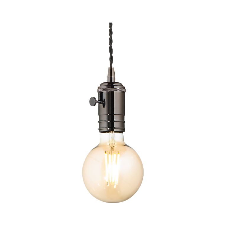 Ideal-Lux - Lampada a sospensione DOC SP1 PIOMBO, 9 x 9 x h34 cm, Nero