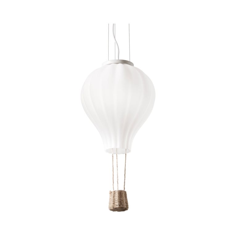 Ideal-Lux - Lampada a sospensione DREAM BIG SP1 D30, 30 x 30 x h90 cm, Bianco