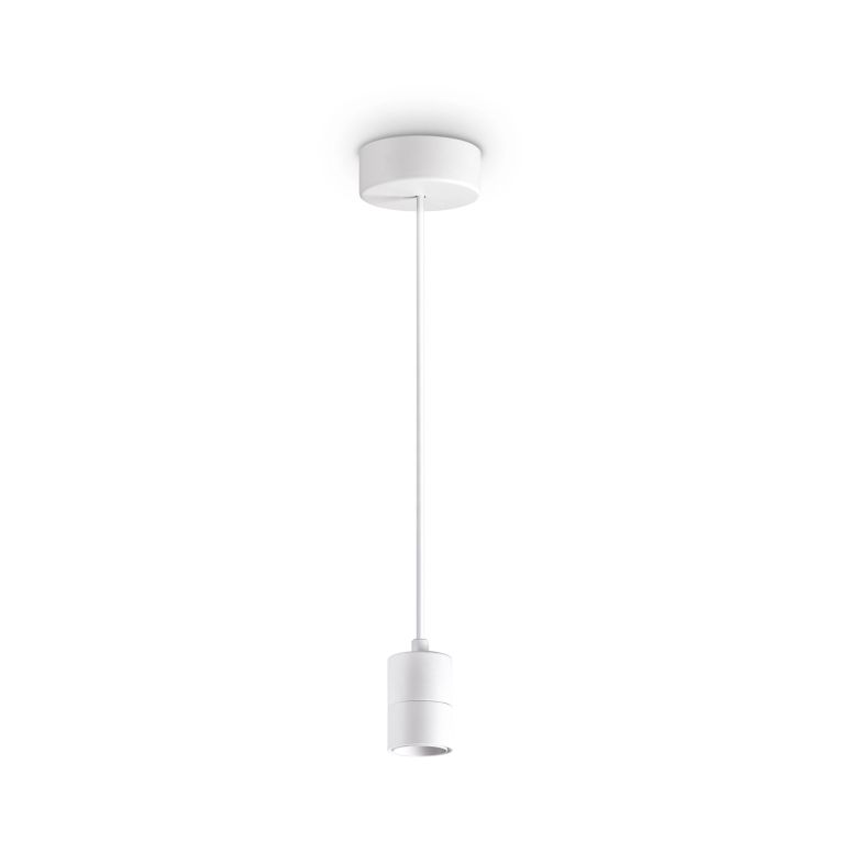 Ideal-Lux - Lampada a sospensione SET UP MSP1 BIANCO, 5 x 5 x h33 cm, Bianco