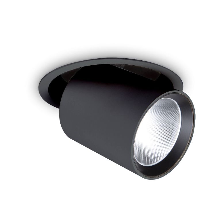 Ideal-Lux - Lampada da incasso NOVA FI 30W 3000K BK, 15 x 15 x h14 cm, Nero