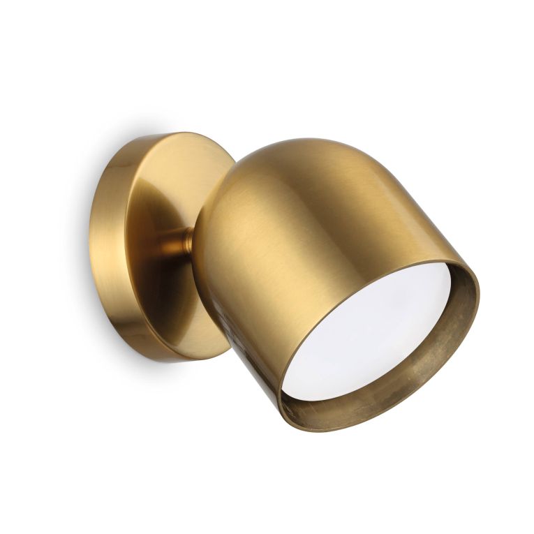 Ideal-Lux - Lampada da parete DODO AP1 OTTONE, 9 x 12 x h9 cm, Ottone