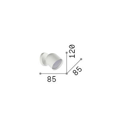 Ideal-Lux - Lampada da parete DODO AP1 OTTONE, 9 x 12 x h9 cm, Ottone