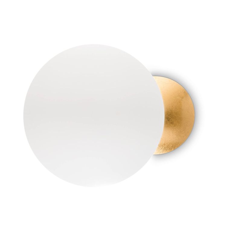 Ideal-Lux - Lampada da parete ECLISSI AP SMALL, 30 x 30 x h10 cm, Oro