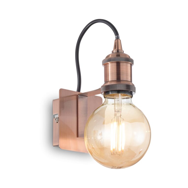 Ideal-Lux - Lampada da parete FRIDA AP1 RAME, 9 x 21 x h12 cm, Rame