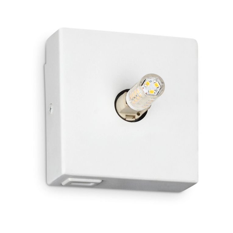 Ideal-Lux - Lampada da parete KID MAP1 BIANCO, 10 x 10 x h5 cm, Bianco