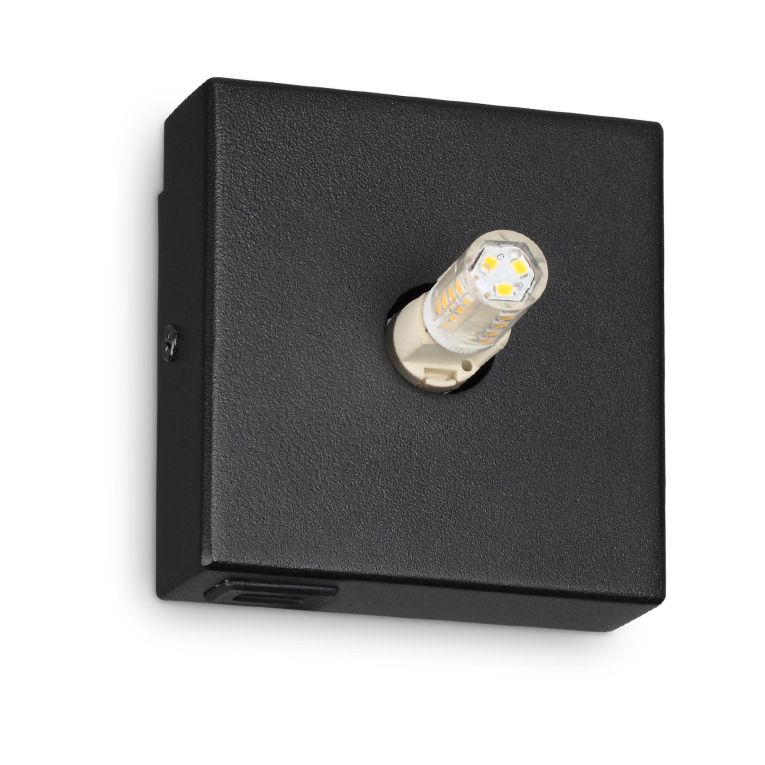 Ideal-Lux - Lampada da parete KID MAP1 NERO, 10 x 10 x h5 cm, Nero
