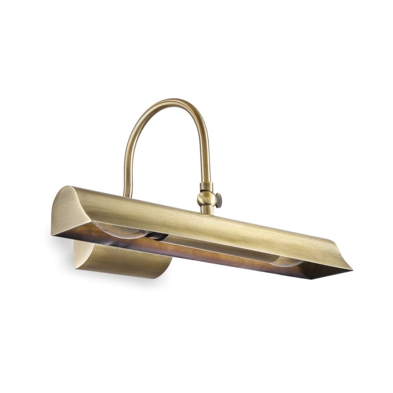 Ideal-Lux - Lampada da parete RETRO' AP2, 35 x 18 x h18 cm, Marrone