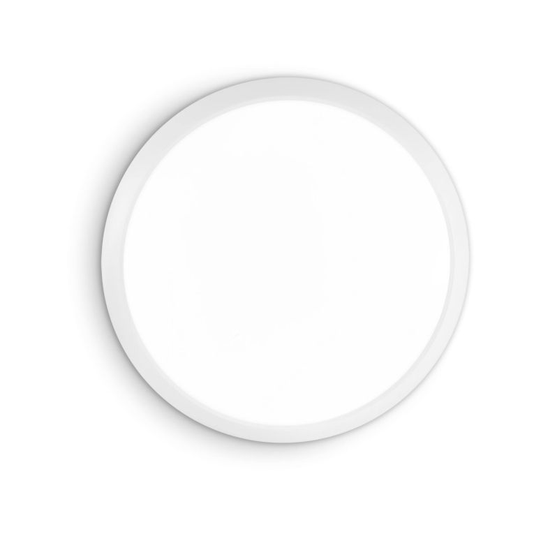 Ideal-Lux - Lampada da soffitto GEMMA PL D29 BIANCO, 29 x 29 x h6 cm, Bianco