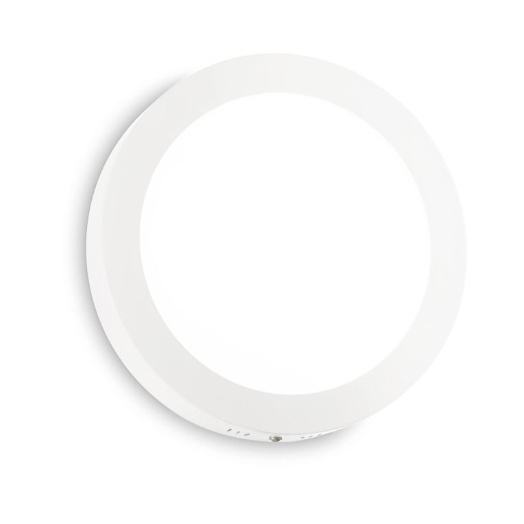 Ideal-Lux - Lampada da soffitto UNIVERSAL PL D17 ROUND 3000K, 17 x 17 x h4 cm, Bianco