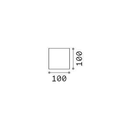 Ideal-Lux - Lampada outdoor ATOM AP D10 COFFEE, 10 x 10 x h10 cm, Marrone