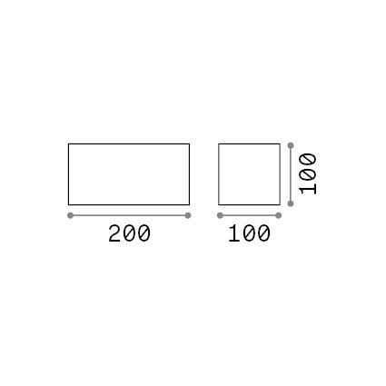 Ideal-Lux - Lampada outdoor ATOM AP D20 ANTRACITE, 20 x 10 x h10 cm, Antracite
