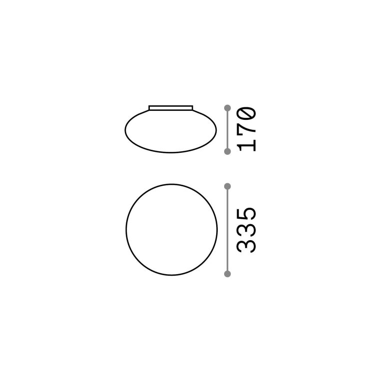 Ideal-Lux - Lampada outdoor BUBBLE PL1, 34 x 34 x h17 cm, Bianco
