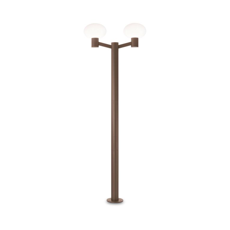 Ideal-Lux - Lampada outdoor CLIO MPT2 COFFEE, 58 x 20 x h197 cm, Marrone