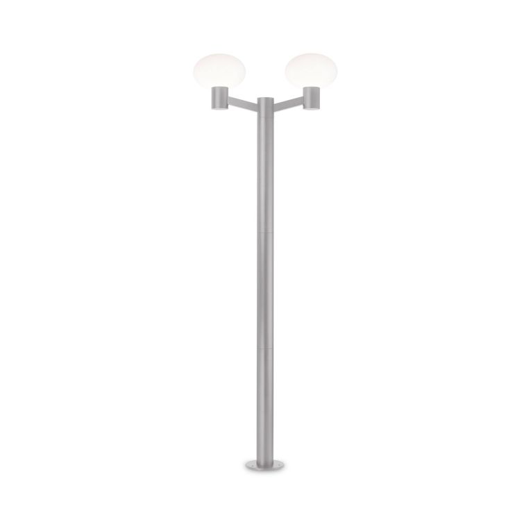 Ideal-Lux - Lampada outdoor CLIO MPT2 GRIGIO, 58 x 20 x h197 cm, Grigio