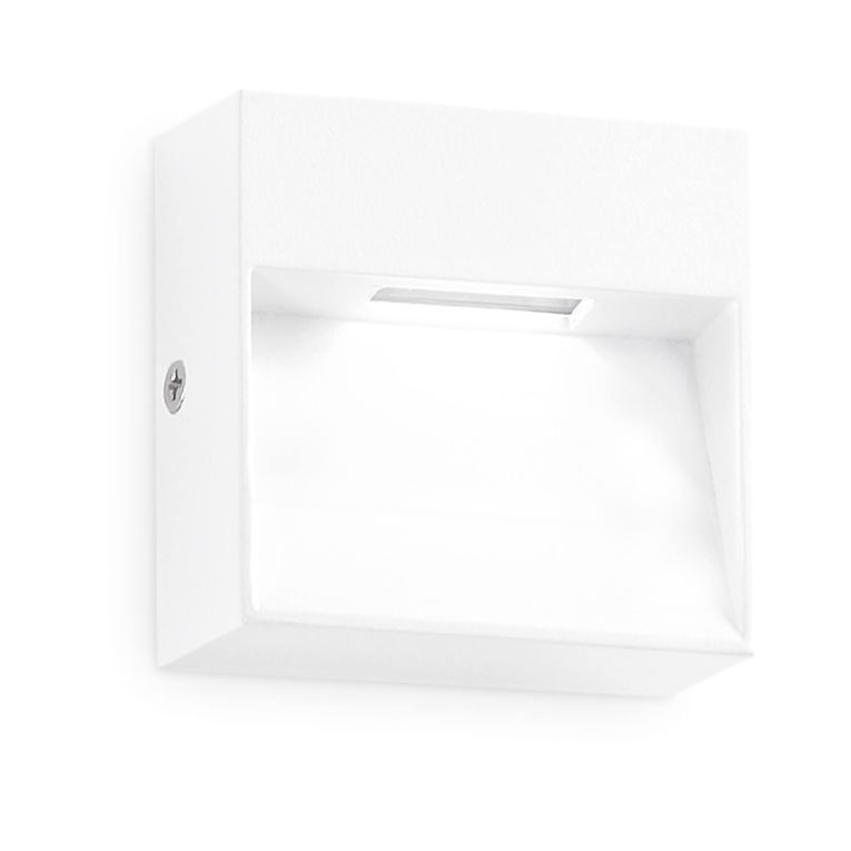 Ideal-Lux - Lampada outdoor DEDRA AP BIG BIANCO, 10 x 10 x h3 cm, Bianco